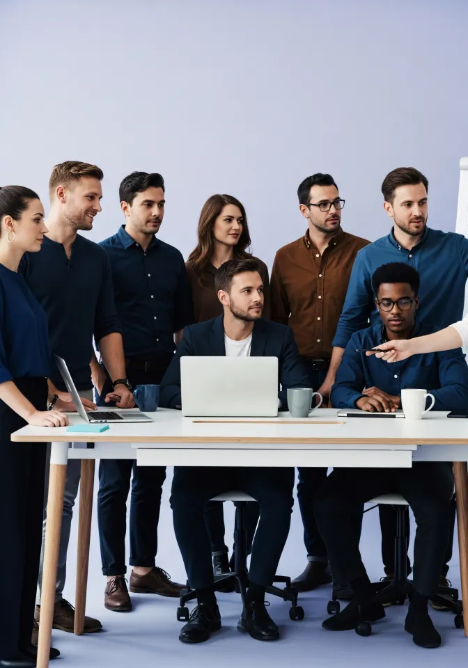 Team reviewing property data charts